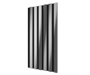 Комплект акуст.панелей, черный войлок, 600х300х19мм, рейки ЭКОПОЛИМЕР, хром/2шт.