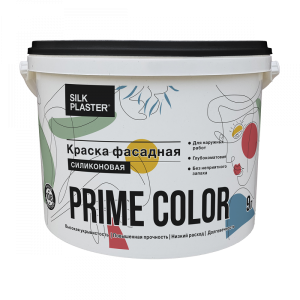 Краска PRIME COLOR фасадная силиконовая белая БАЗА С 10,8л
