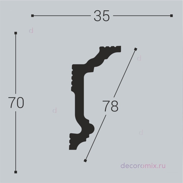 Карниз Bello-Deco XPS К 5 (70х35)