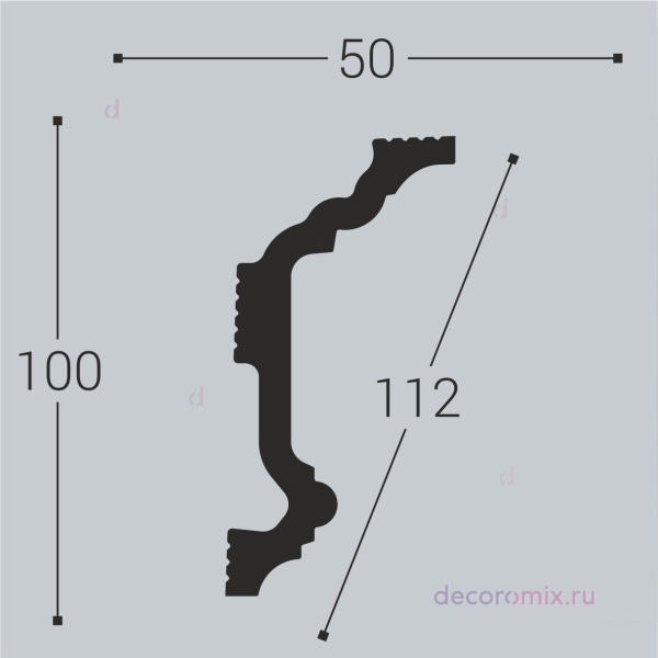 Карниз Bello-Deco XPS К 4 (100х50)