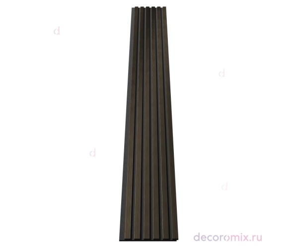 Комплект акуст.панелей, черный войлок, 3000х300х19мм, рейки ЭКОПОЛИМЕР, шампань/2шт.