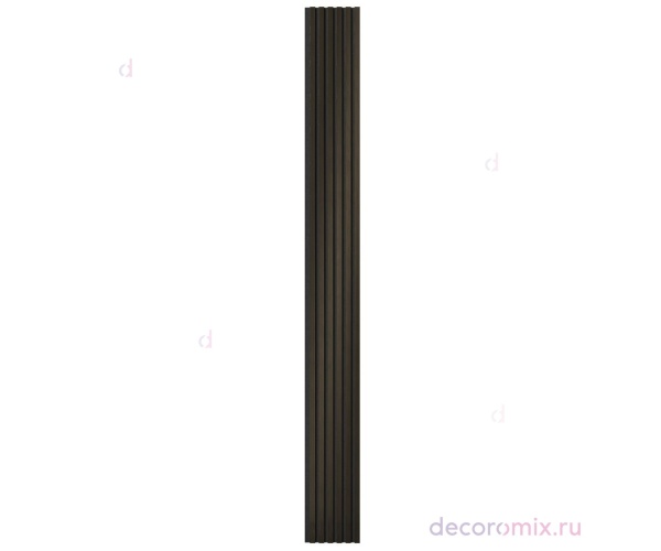 Комплект акуст.панелей, черный войлок, 3000х300х19мм, рейки ЭКОПОЛИМЕР, шампань/2шт.