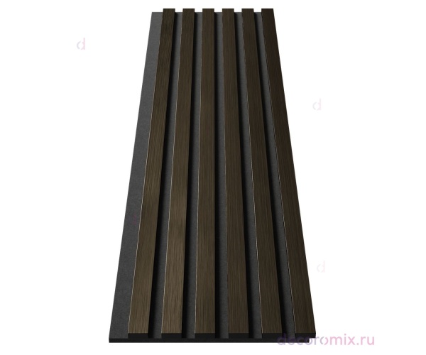 Комплект акуст.панелей, черный войлок, 1200х300х19мм, рейки ЭКОПОЛИМЕР, шампань/2шт.