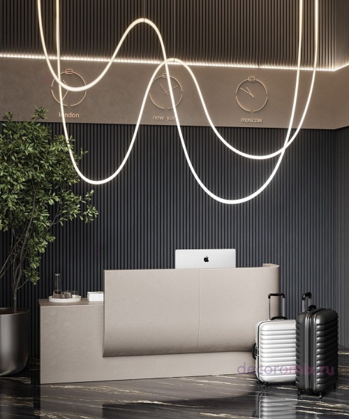 Акустическая панель, черный войлок, 2750х600х21мм, рейки МДФ, шпон дуб антрацит темно-серый