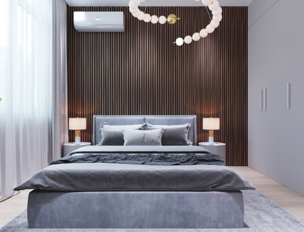 Акустическая панель, черный войлок, 1200х600х19мм, рейки МДФ дуб старинный натуральный